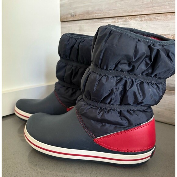 Crocs Kids Crocband Winter Boots Unisex Water Resistant Pull On Shoes Size 6 - Picture 7 of 12